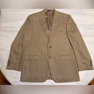 Lauren Ralph Lauren Tan Blazer 100% wool silk blend